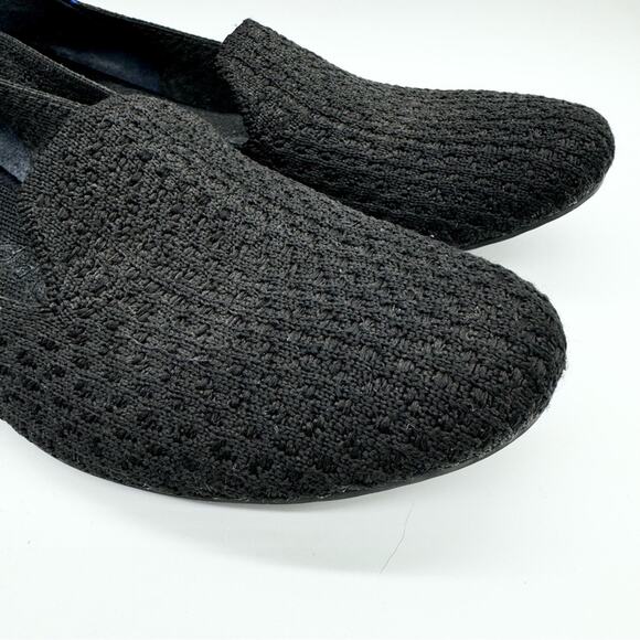 Rothy’s The Honeycomb Loafer Slip On Flats In Black Size 8 Office Preppy Comfort - Picture 3 of 13